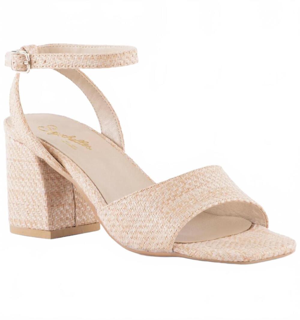 NEW SEYCHELLES women's simple pleasure sandal in blush raffia